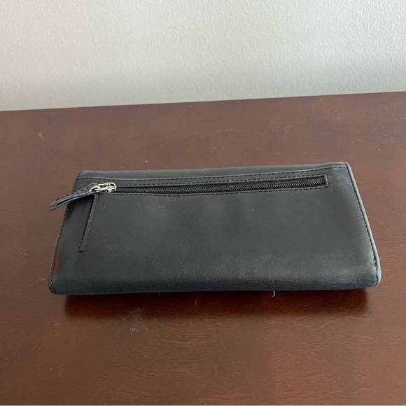 Coach Soft Leather Black Tri Fold Wallet - Picture 3 of 10